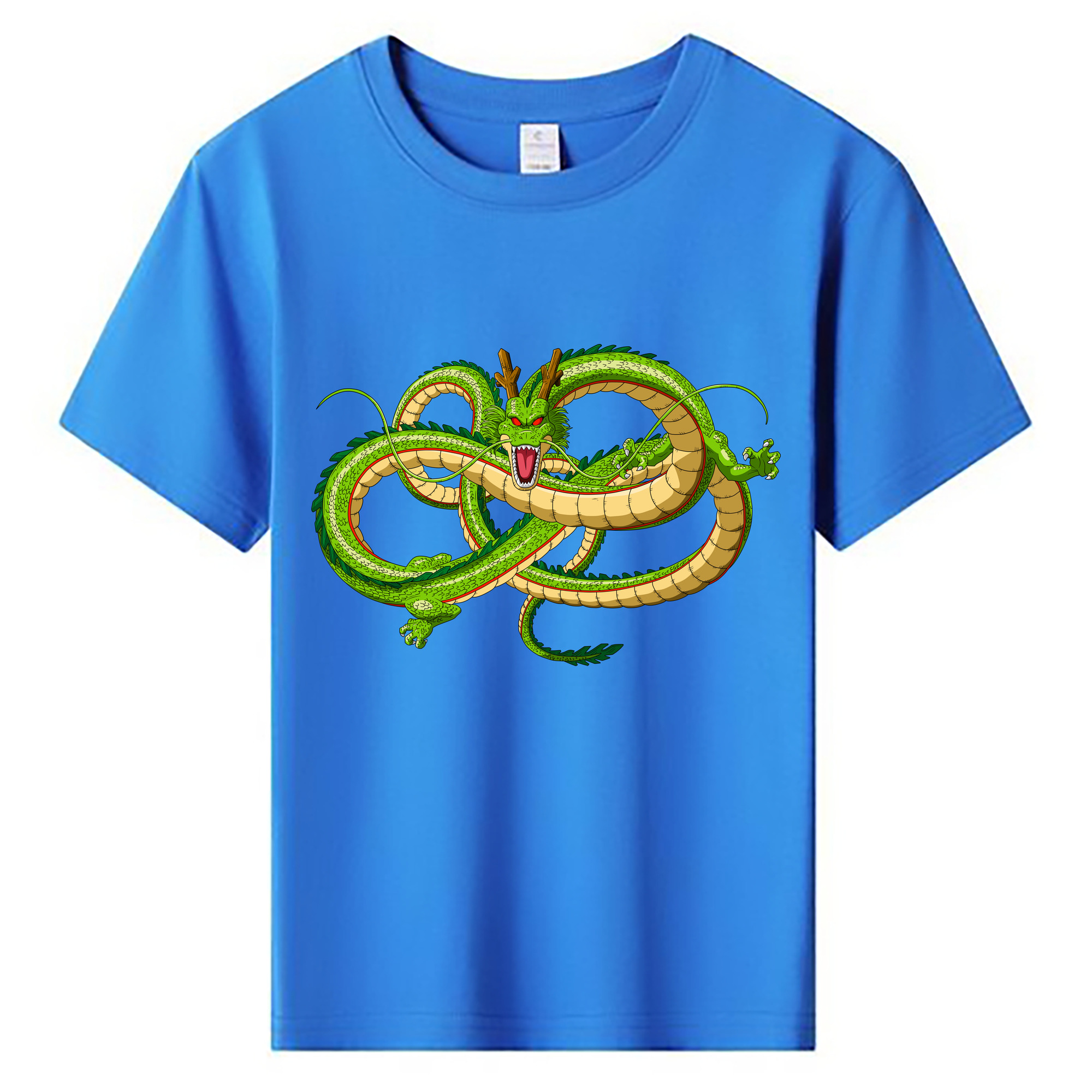 （画像用） ドラゴンボール 神龍 シェンロン DRAGON BALL Shenron 綿100％キッズTシャツ（フロントプリント）